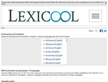 Tablet Screenshot of lexicool.com